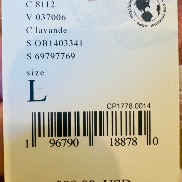 NWT Free People Celine Tee - Lavender - Size L - Picture 5 of 8